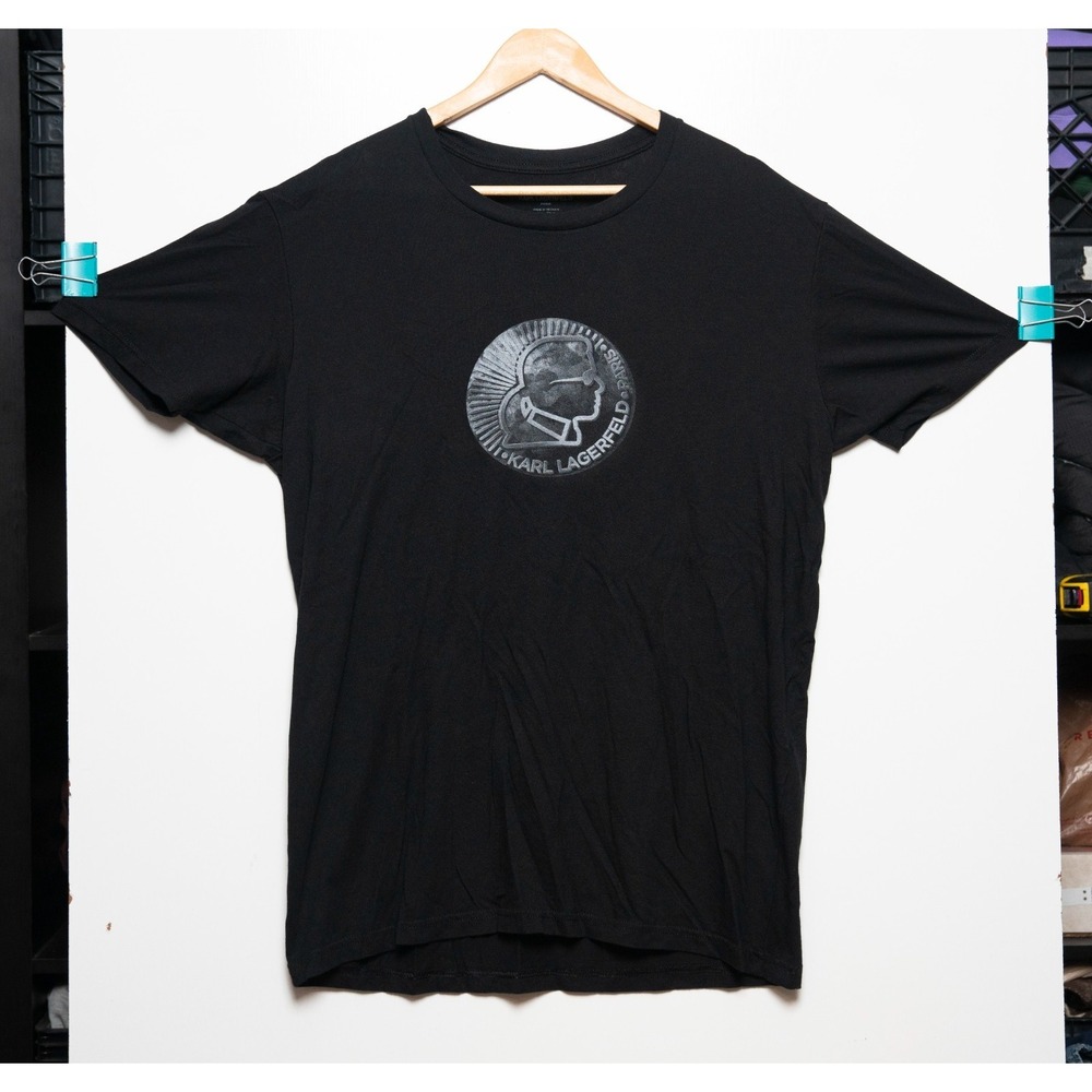 Karl Lagerfeld Paris T-Shirt Black Men's Size XL